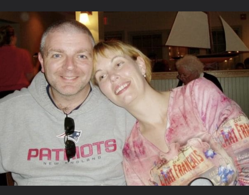 Andrew Hartstone (left) with his wife Beth Heritage (right)